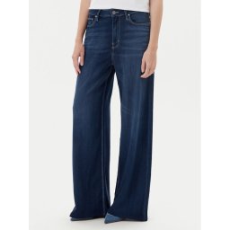 Guess Дънки W5YA82 D0782 Тъмносин Wide Leg