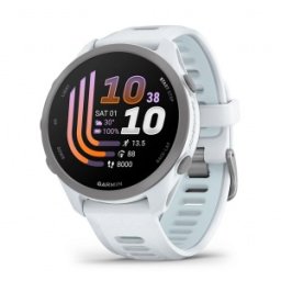 Garmin Forerunner 170 Music - Whitestone с Whitestone/Cloud Blue каишка - Смарт часовник