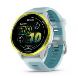 Garmin Forerunner® 570 - 47мм - Amp Yellow Aluminium с Translucent Whitestone/Turquoise - Смарт часовник