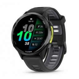 Garmin Forerunner® 970 - Carbon Grey DLC Titanium с Black корпус и Black/Translucent - Смарт часовник
