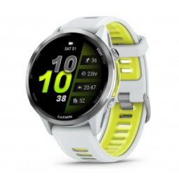 Garmin Forerunner® 970 - Titanium с Whitestone корпус и Whitestone/Translucent Amp - Смарт часовник