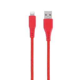 Кабел Vivanco 61690, от USB A(м) към Lightning(м), 1.5m, червен
