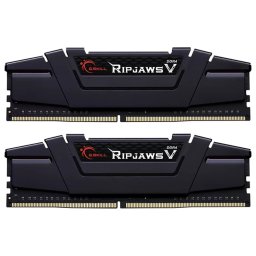 Памет 16GB (2x 8GB) DDR4 3600MT/s, G.Skill Ripjaws V Black F4-3600C16D-16GVKC, 1.35V