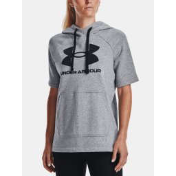 Under Armour Sweatshirt Rival Fleece SS Hoodie-GRY - Women