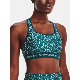 Under Armour Bra UA Crossback Mid Print-GRN - Women