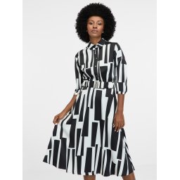 Black Women's Knee-Length Patterned Dress ORSAY - Women's