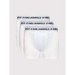 KARL LAGERFELD Комплект боксерки Logo Trunks 211M2102 Бял