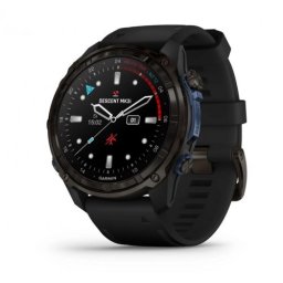 Garmin Descent™ Mk3i – 51 мм Carbon grey DLC титан с черна силиконова каишка - Смарт часовник