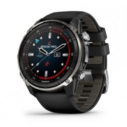 Garmin Descent™ Mk3i – 51 мм Silver и black PVD титан с black/pebble grey силиконова каишка- Смарт часовник