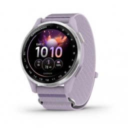 Garmin Approach® J1 Silver алуминиев безел с lilac ComfortFit каишка - Смарт часовник