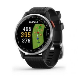 Garmin Approach® S44 - Silver Aluminium безел с Black силиконова каишка - Смарт часовник