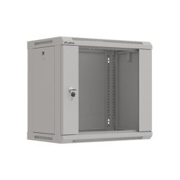 Lanberg rack cabinet 19" wall-mount 9U/540x350 (flat pack) with glass door