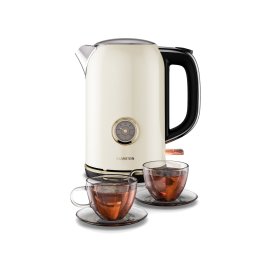 Klarstein Victoria чайник | 1,7 литра | 2200 W | 360° въртяща се основа | Класически дизайн (TK3G-VicKetCr)