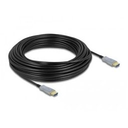Кабел DeLock 85015, от HDMI(м) към HDMI(м), 20m, черен, 4K@60Hz