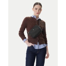 Дамска чанта Tommy Hilfiger Poppy Th Crossover AW0AW15638 Черен