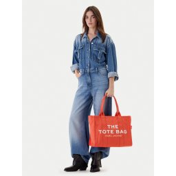 Дамска чанта Marc Jacobs The Canvas Large Tote Bag M0016156 Оранжев