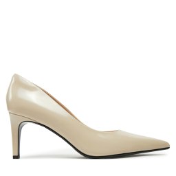 Обувки на ток Calvin Klein Heel Pump 70 - Brush L HW0HW02446 Бежов