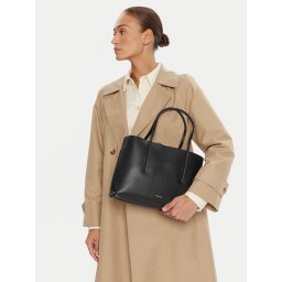 Дамска чанта Calvin Klein Foil Logo Small Tote LV04F3275G Черен