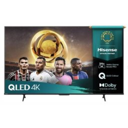 Телевизор Hisense 55" E7Q Pro, 4K Ultra HD 3840x2160, QLED, Quantum Dot, 144Hz, HDR 10+ adaptive, HLG, Dolby Vision, DTS Virtual X, Smart TV, WiFi 5GHz, WiFi Direct, BT, Anyview Cast, 3xHDMI, 2xUSB, LAN, CI+, DVB-T2/C/S2, Black
