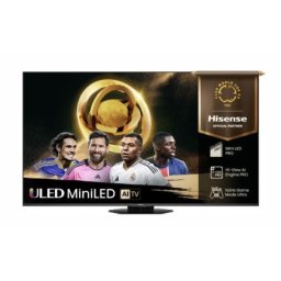 Телевизор Hisense 55" U8Q, 4K Ultra HD 3840x2160, Mini Led Pro, FALD, Quantum Dot, 165Hz, IPS, HDR 10+, HLG, Dolby Vision IQ, Dolby Atmos, Smart TV,Light Sensor,WiFi 5GHz, WiFi Direct, BT, Anyview Cast, 3xHDMI, 2xUSB,1x USB (3.0) , LAN, CI+, DVB-T2/C/S2,