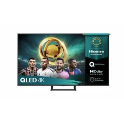 Телевизор Hisense 65" A7Q, 4K Ultra HD 3840x2160, QLED, HDR 10+, HLG, Dolby Vision, Dolby Atmos, Smart TV, Light Sensor, WiFi Direct, BT, Anyview Cast, 3xHDMI, 2xUSB, LAN, CI+, DVB-T2/C/S2, Black