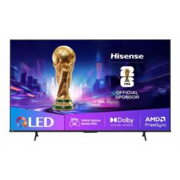 Телевизор Hisense 65" E7Q Pro, 4K Ultra HD 3840x2160, QLED, Quantum Dot, 144Hz, HDR 10+ adaptive, HLG, Dolby Vision, DTS Virtual X, Smart TV, WiFi 5GHz, WiFi Direct, BT, Anyview Cast, 4xHDMI, 2xUSB, LAN, CI+, DVB-T2/C/S2, Black