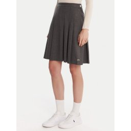 Lacoste Плисирана пола JF5358 Сив Regular Fit