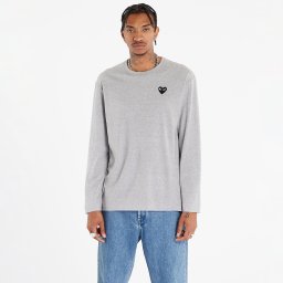 Тениска Comme des Garçons PLAY Heart Logo Long Sleeve Tee UNISEX Gray S