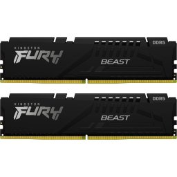 Памет 16GB(2x8GB) DDR5 5600MT/s, Kingston FURY Beast Black EXPO, KF556C36BBEK2-16, 1.25V