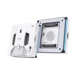 Робот за миене на прозорци Hobot SP10 iScraper, Двойно автоматично пръскане, Вакуум 8.0 Kgf, Управление през приложение, UPS батерия, Бял