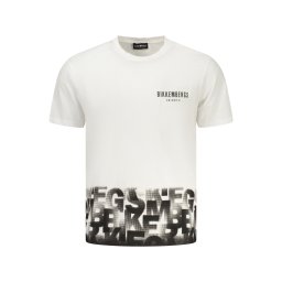 Мъжка тениска с къс ръкав Bikkembergs, бяла
