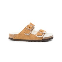 Birkenstock Пантофи Arizona Fur 1001135 Кафяв