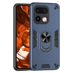 Хибриден гръб със стойка за Realme 16 Pro+ - тъмно син
