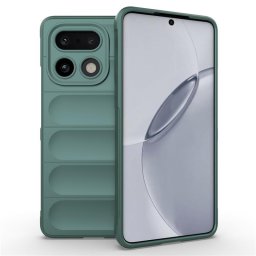 Подсилен силиконов гръб на ленти за Realme 16 Pro+ - зелен