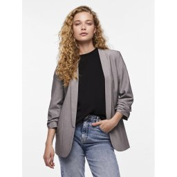 Pieces Сако Bosella 17090996 Сив Regular Fit