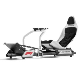 Геймърски стол Playseat Formula Instinct F1 Edition, до 163kg натоварване, дишаща материя, рамка от въглеродна стомана, сгъваем, бял