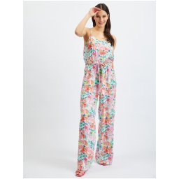 Orsay Pink-Cream Women's Floral Jumpsuit - Women's