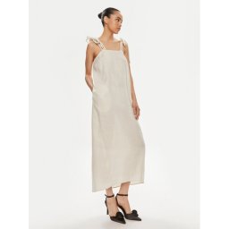 Max Mara Leisure Ежедневна рокля Senna 2416221038 Екрю Relaxed Fit