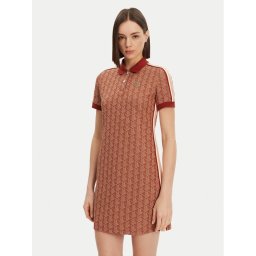 Lacoste Ежедневна рокля EF2655 Кафяв Slim Fit