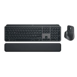 Logitech MX Keys S Combo – безжичен комплект с клавиатура, мишка, поставка, Graphite