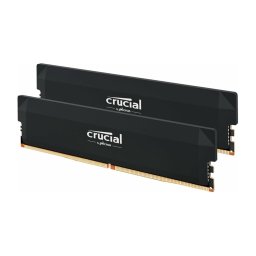 Памет 32GB (2x16GB) DDR5 6000MT/s, Crucial Pro OC Gaming Black, CP2K16G60C36U5B, 1.35V