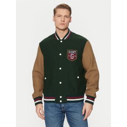 Gant Яке бомбър Varsity 7006483 Зелен Regular Fit