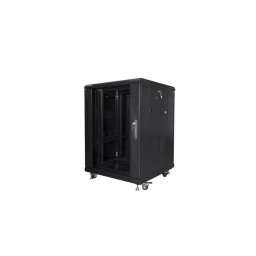 Lanberg rack cabinet 19" free-standing 15U/600x600 (flat pack) black