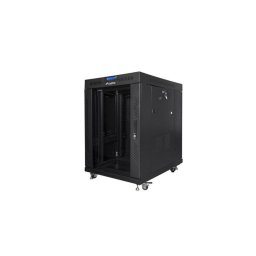 Lanberg rack cabinet 19" free-standing 15U/800x1000 (flat pack) with glass