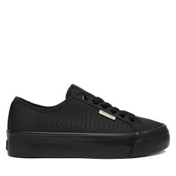 Сникърси Calvin Klein Vulc Flatform Lace Up Moire YW0YW02012 Черен