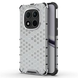 Хибриден гръб с ромбоидна шарка за Xiaomi Redmi Note 15 Pro 5G - бял