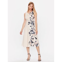 DKNY Коктейлна рокля DD3E361A Бежов Regular Fit