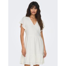 ONLY Ежедневна рокля 15289687 Бял Regular Fit