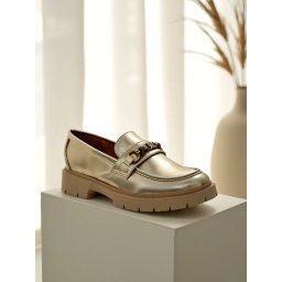 Resti Women's moccasins gold-plated Goldlove