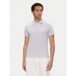 AMI Paris Тениска с яка и копчета HPL060.760 Виолетов Regular Fit